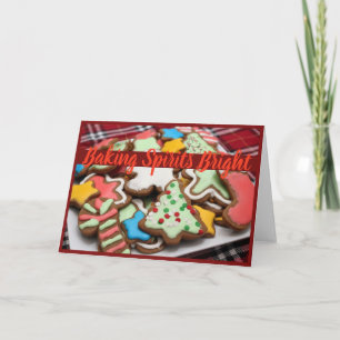 Festividades Cartão de Biscoito de Natal Brilhante para Beking 