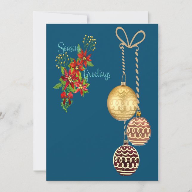 Festividades Cartão de Boas Festas (Frente)