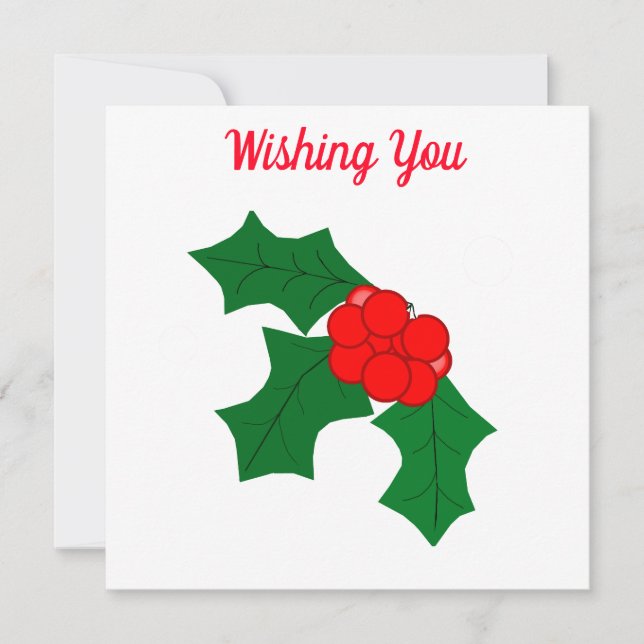 Festividades Cartão de Boas Festas (Frente)