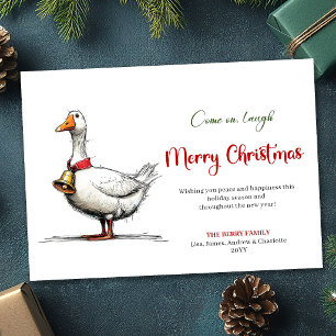 Festividades Cartão de Boas Festas com Humor Divertido e Excênt