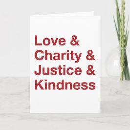 Festividades Cartão de Boas Festas com Palavras Gentis (Vermelh