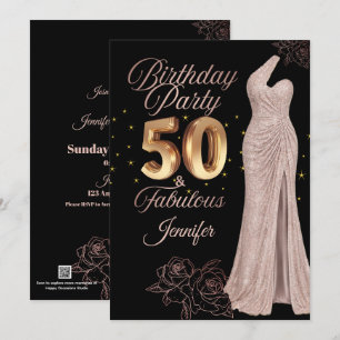 Festividades Cartão de Boas Festas de Aniversário de 50 anos