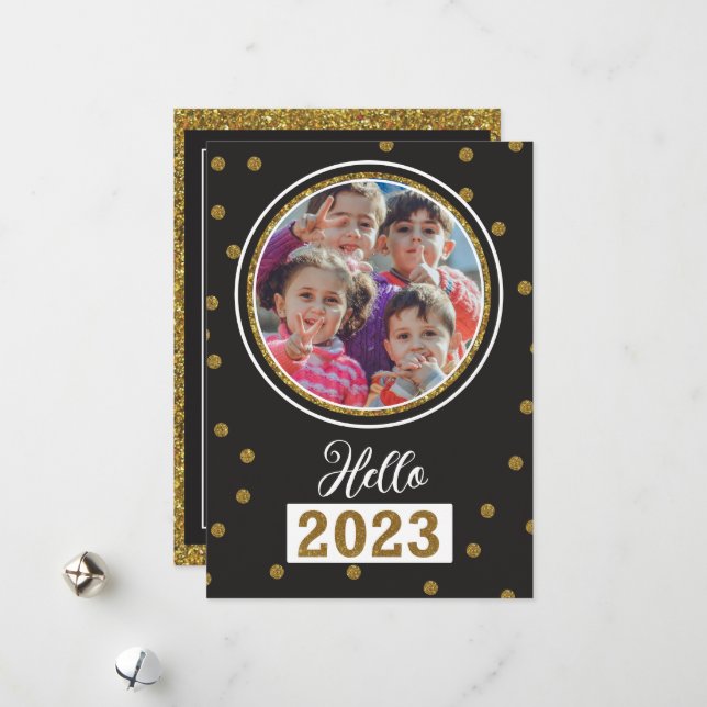 Festividades Cartão de Boas Festas de Ano Novo (Frente/Verso In Situ)