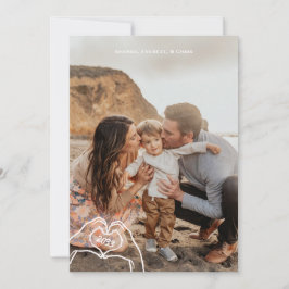 Festividades Cartão de Boas Festas de Ano Novo Vertical com 5 F