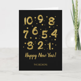 Festividades Cartão de Boas Festas de Contagem Regressiva para 