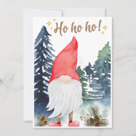 Festividades Cartão de Boas Festas de Gnomo Mágico
