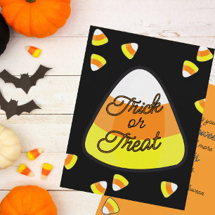 Festividades Cartão de Boas Festas de Halloween com Guloseimas 