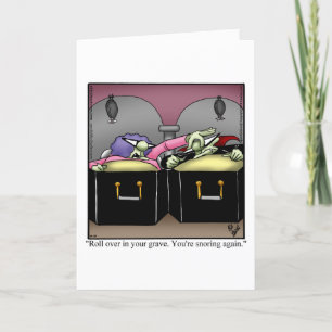 Festividades Cartão de Boas Festas de Humor de Halloween Engraç