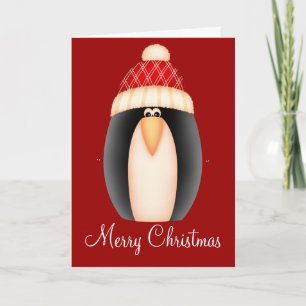 Festividades Cartão de Boas Festas de Natal Pinguim d1