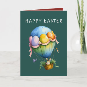 Festividades Cartão de Boas Festas de Páscoa do Balão de Ar Que