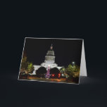 Festividades Cartão de Boas Festas do Capitólio do Texas<br><div class="desc">Edifício do Capitólio Estadual do Estado do Texas durante o mês de dezembro.</div>