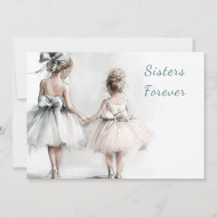 Festividades Cartão de Boas Festas do Dia da Irmã – Moda Pastel