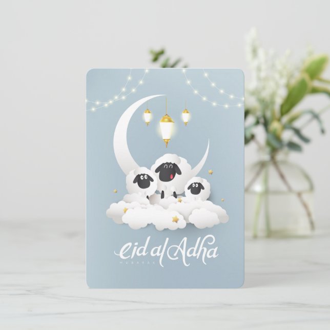 Festividades Cartão de Boas Festas Eid-Al-Adha  Cartão de Féria (Em pé/Frente)