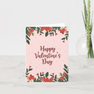 Festividades Cartão de Boas Festas Florais do Dia dos Namorados