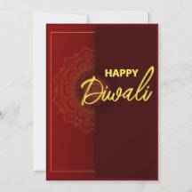 Cartão de Boas Festas Indiano Diwali