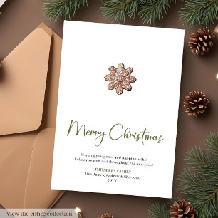 Festividades Cartão de Boas Festas Minimalista Moderno de Natal