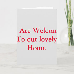 Festividades cartão de boas-vindas