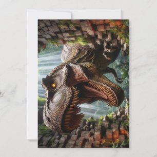 Festividades Cartão de Boas Vindas T-Rex