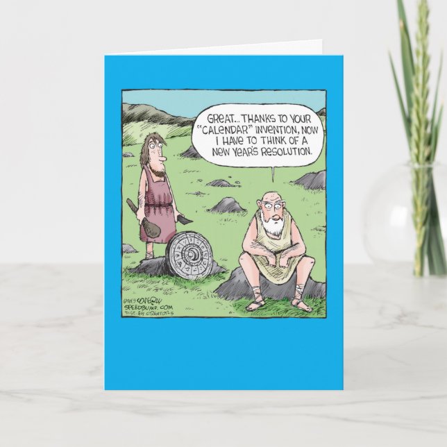 Festividades Cartão de Boia de Ano Novo para Invenção do Calend (Frente)