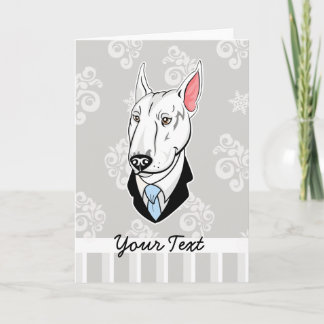 Festividades Cartão de bull terrier