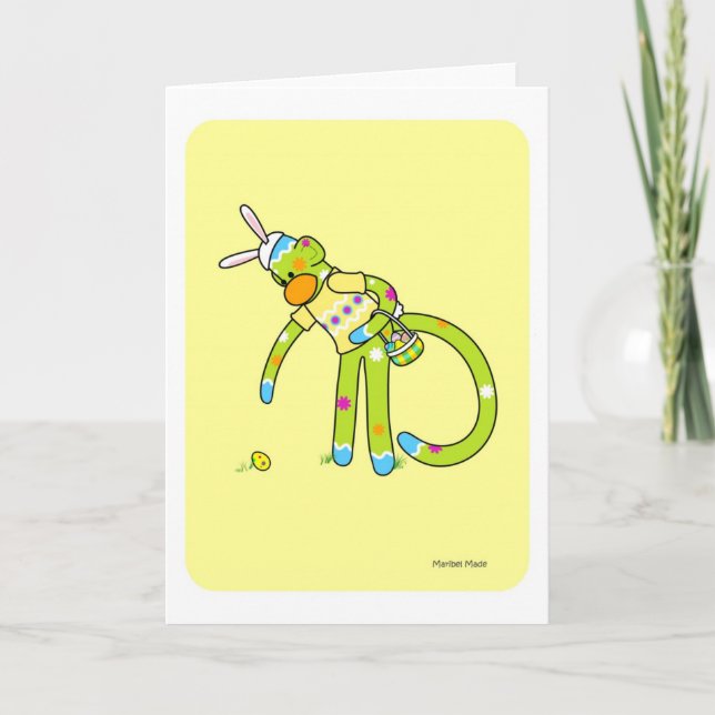 Festividades Cartão de Bunkey da páscoa (Frente)