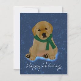 Festividades Cartão de Cachorro com Cachecol