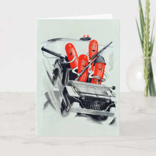 Festividades Cartão de Cachorro Quente