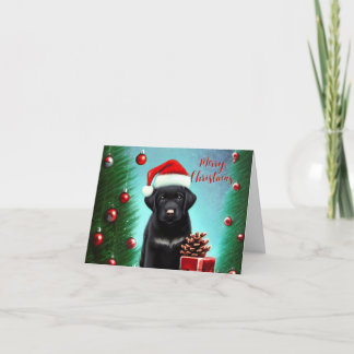 Festividades Cartão de Cão de Natal