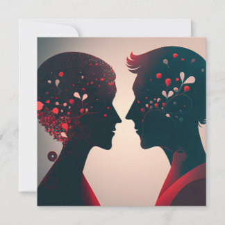 Festividades Cartão de carta de amor romântico