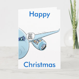 Festividades Cartão de Cartografia de Natal da Funny Aviation