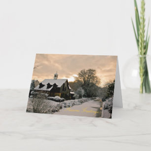 Festividades Cartão de Casa de Relógio