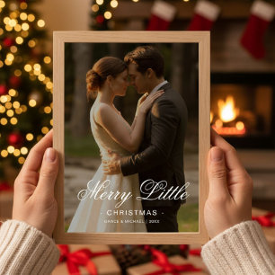 Festividades Cartão de Casal Elegante de Natal feliz