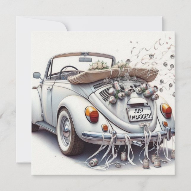 Festividades cartão de casamento (Frente)