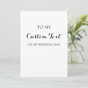 Festividades Cartão de Casamento Personalizado