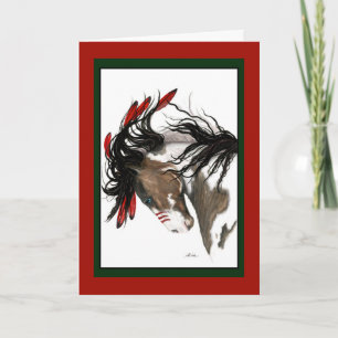 Festividades Cartão de Cavalo de Natal de Bihrle
