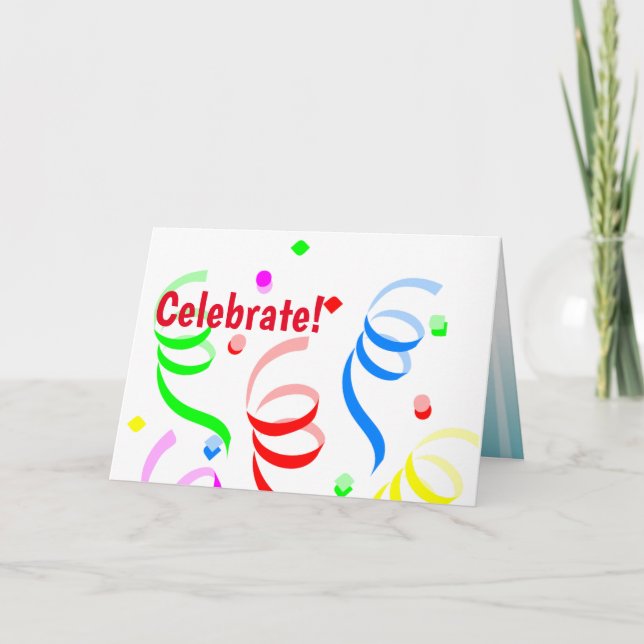 Festividades Cartão de Celebração (Frente)