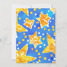 Festividades Cartão de Celebração das Estrelas de Natal a cores