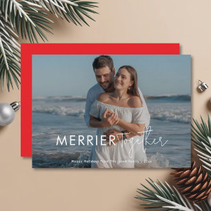 Festividades Cartão de Celebração de Casal Alegre Juntos