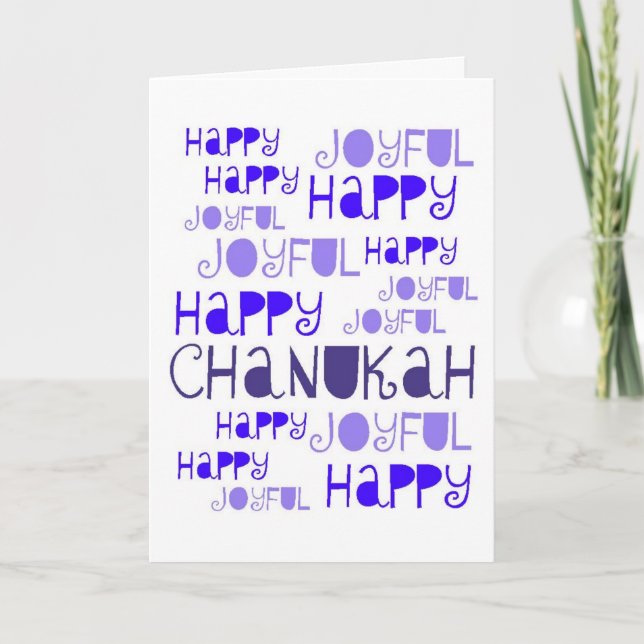 Festividades Cartão de Chanukah (Frente)