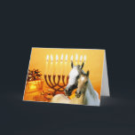 Festividades Cartão de Chanukah dos amigos do cavalo<br><div class="desc">Recordar a família e os amigos durante a estação de Chanukah é uma maneira maravilhosa de permanecer em contacto com as pessoas que você ama e se importa aproximadamente. Eu criei estes cartões de Chanukah do cavalo com amor e o cuidado e eu somos certos que qualquer um que ama...</div>
