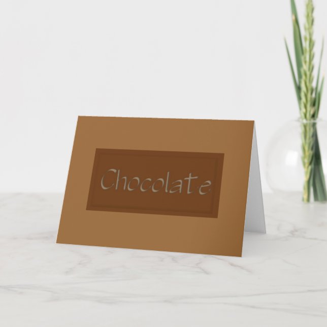 Festividades Cartão de Chocolate para Leite (Frente)