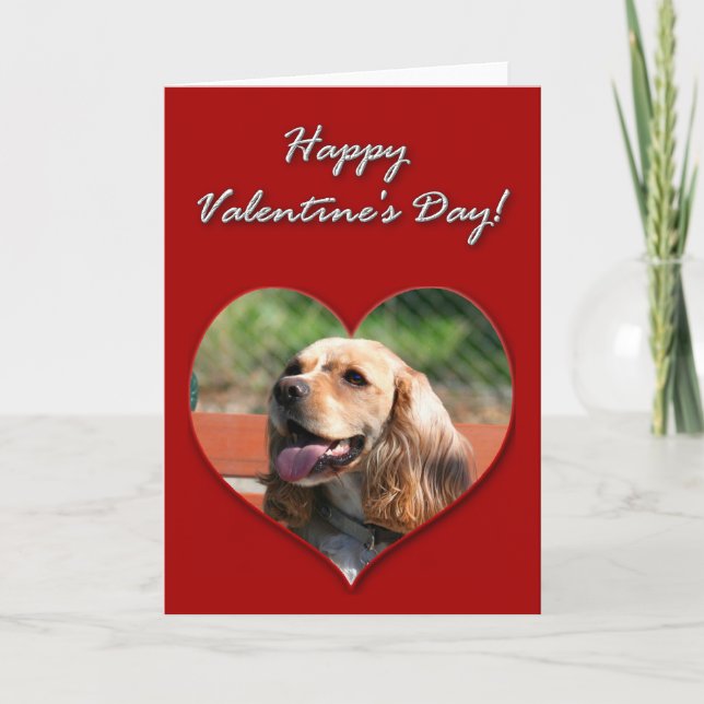 Festividades Cartão de cocker spaniel do feliz dia dos (Frente)
