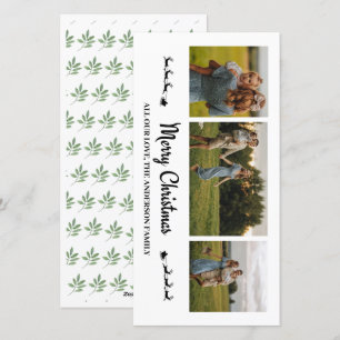Festividades Cartão de Colagem de Fotografias Pineneedle Felry 