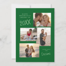 Cartão de Colagem de Múltiplas Fotos Moderno