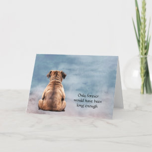 Festividades Cartão de Condolência de Simpatia por Cachorro Faw