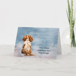 Festividades Cartão de condolências Cavalier King Charles Spani