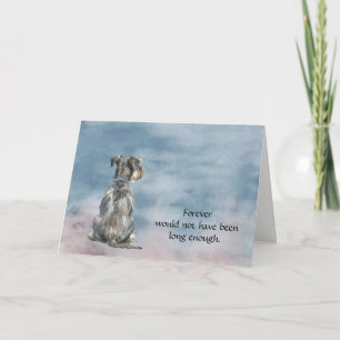 Festividades Cartão de Condolências para Cachorro Terrier Schna