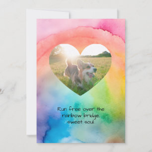 Festividades Cartão de Condolências Personalizável para Animais