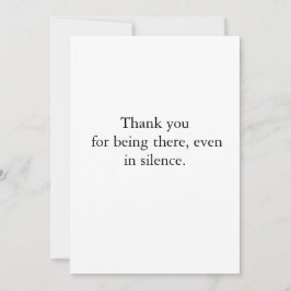 Festividades Cartão de condolências preto mínimo de folhas