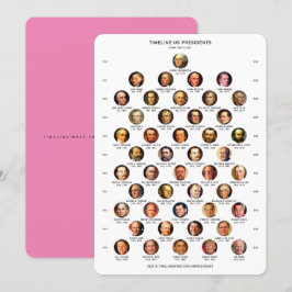 Festividades Cartão de Cronograma dos Presidentes dos EUA